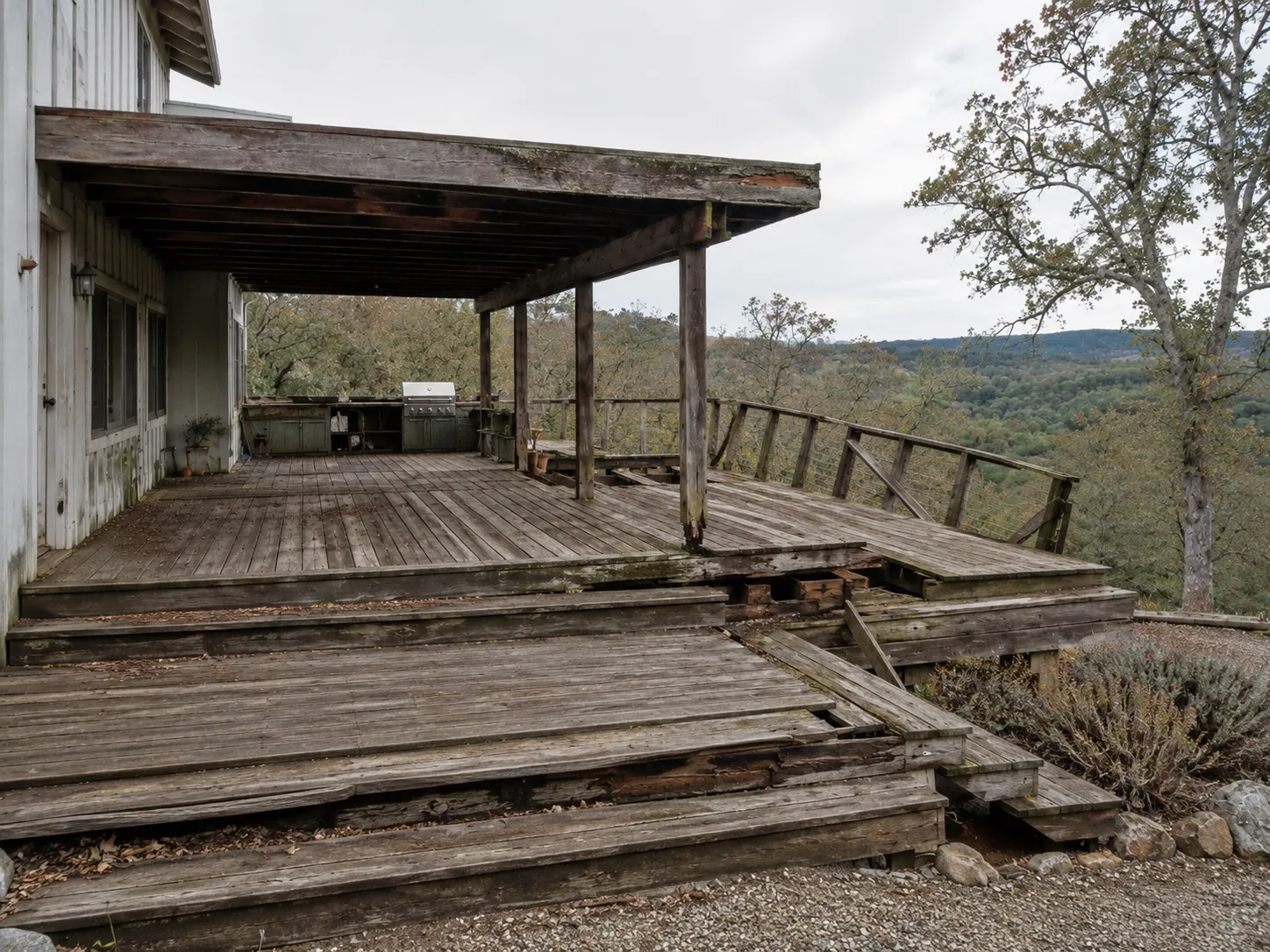 Before — Custom Deck and Shade Structure