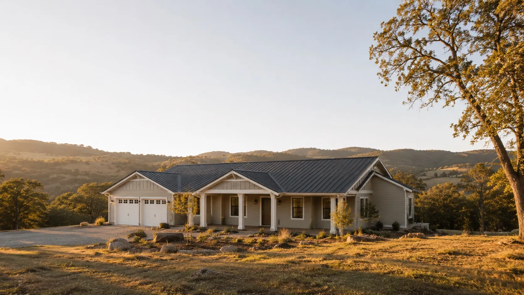 A completed home in El Dorado County